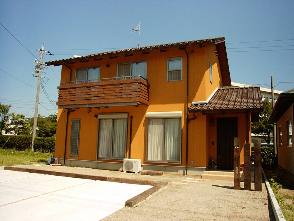 オレンジのように新鮮な家